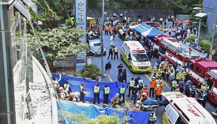 جنوبی کوریا : دفتر میں آتشزدگی سے7 افراد ہلاک، 41 زخمی